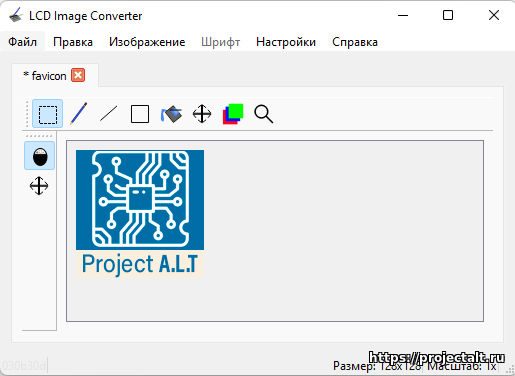 LCD Image Converter. Конвертер изображений в байтовый массив - Программы  для разработчиков - Электронные самоделки - Каталог файлов - Project A.L.T.